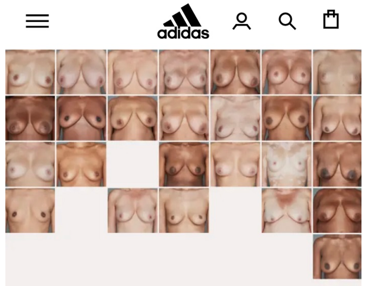 Odważna kampania Adidasa z piersiami